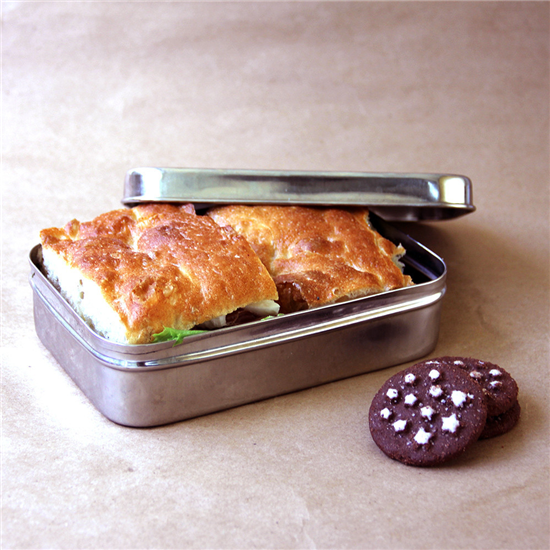Lunchbox Solo Rectangle met lunch erin