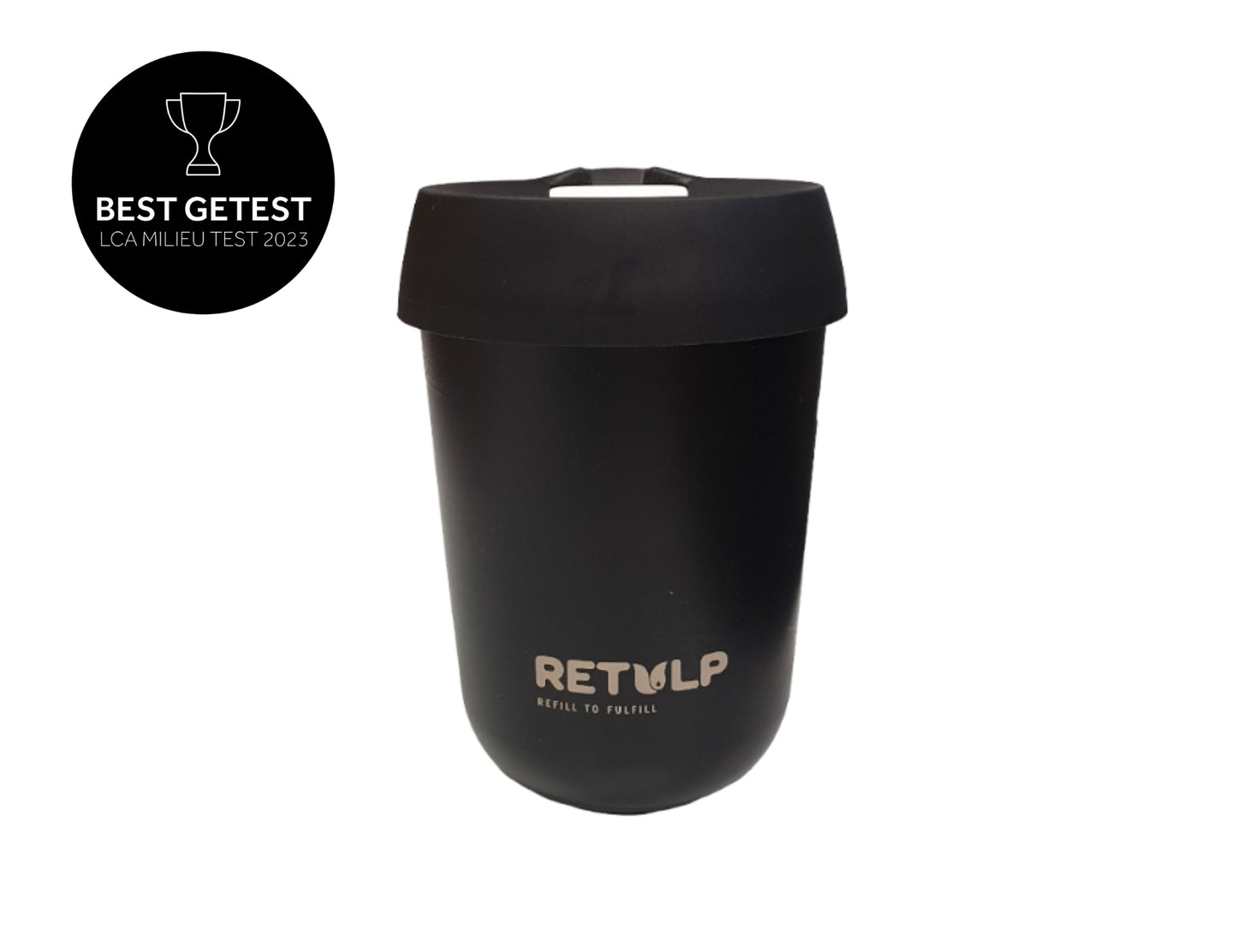 RVS thermosbeker Night Black 275ml