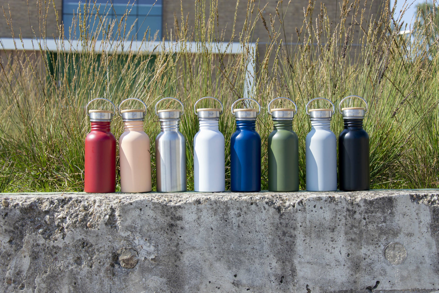 RVS drinkfles Light grey 500ml
