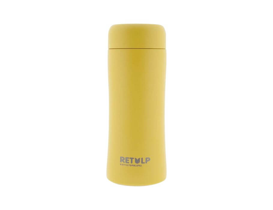 RVS thermosfles Happy Yellow 300ml