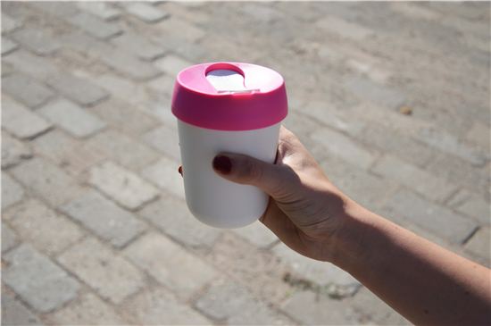 RVS thermosbeker Pretty Pink 275ml