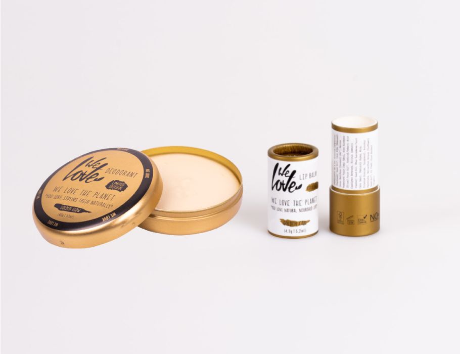 Cadeauset - Golden Glow Deo & Golden Care Lipbalm