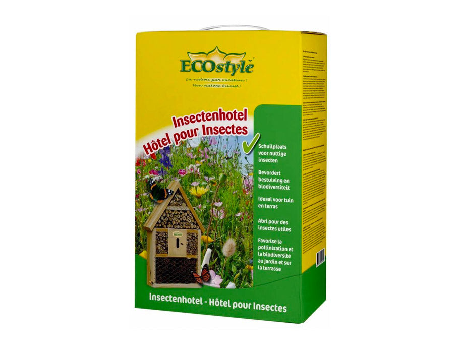 "Insectenhotel FSC-hout" in verpakking