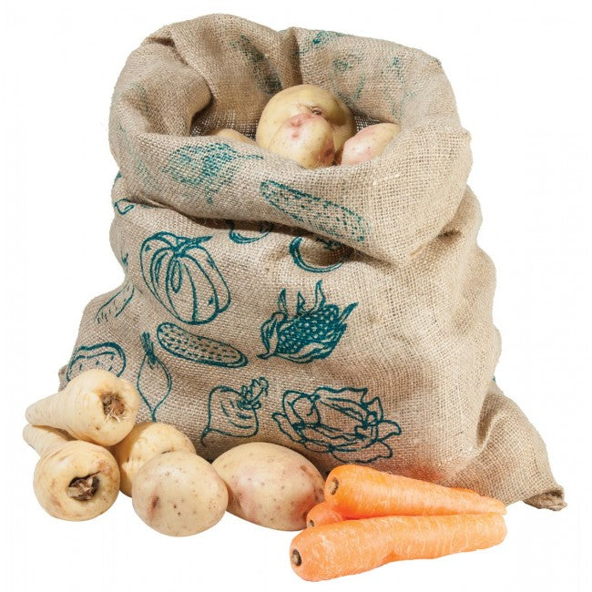 Jute bewaarzak voor groenten en aardappelen