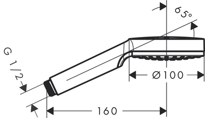 Crometta handdouche - 6L/min