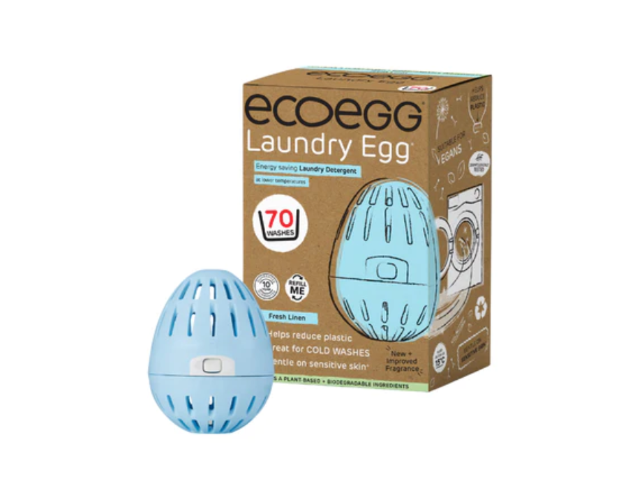 Wasbol van eco egg met Fresh linnen geur voor 70 wasjes