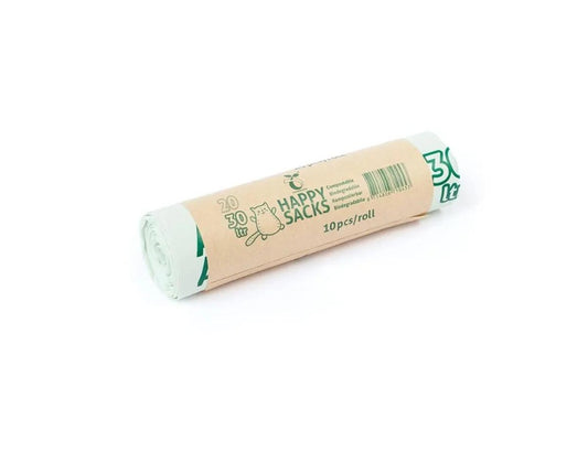 Composteerbare Gft-Afvalzakken van 30 liter - 10 stuks op rol