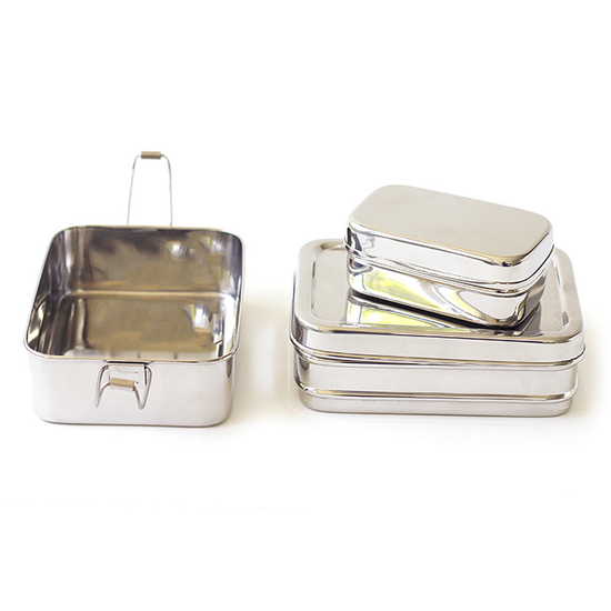 RVS Lunchbox met vakjes 3 in 1
