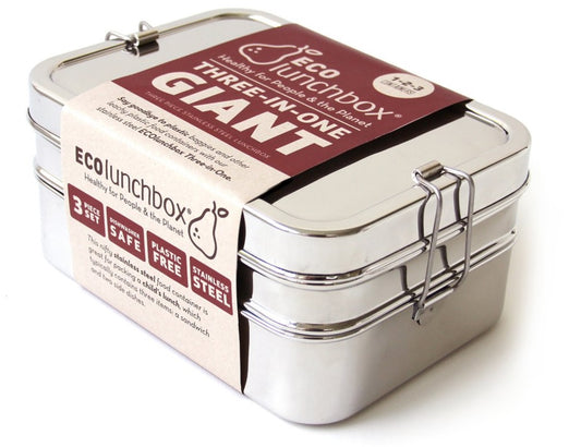 RVS lunchbox met vakjes 3 in 1 Giant