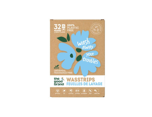 Wasstrips | Parfumvrij | 32 stuks