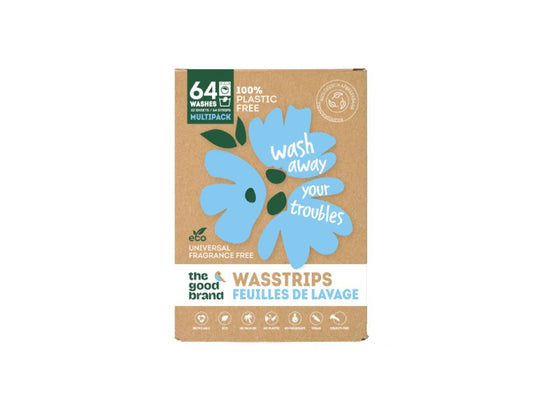 Wasstrips | Parfumvrij | 64 stuks