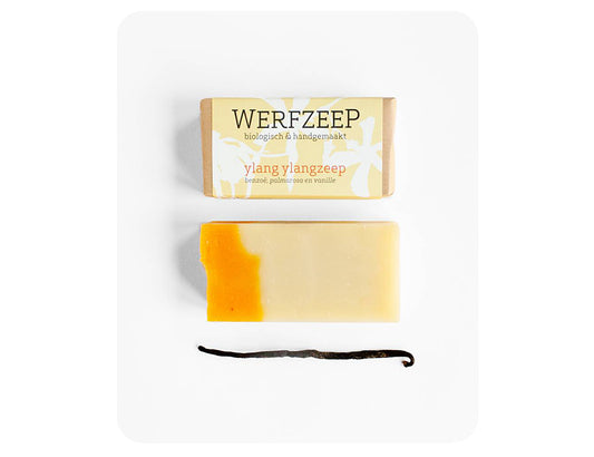 Handgemaakte Natuurlijke Ylang Ylang Zeep met Vanille en Benzoë