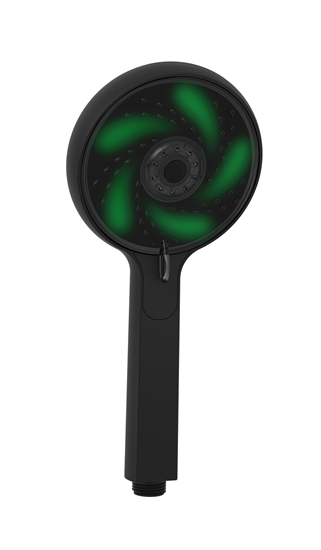 Water besparende douchekop Aloe Black