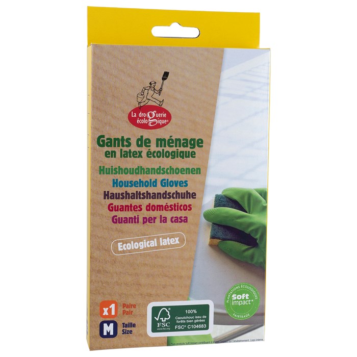Herbruikbare natuurlatex handschoenen maat M