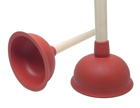 Krachtige ontstopper met latex zuiger