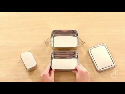 Product video RVS lunchbox met vakjes 3 in 1