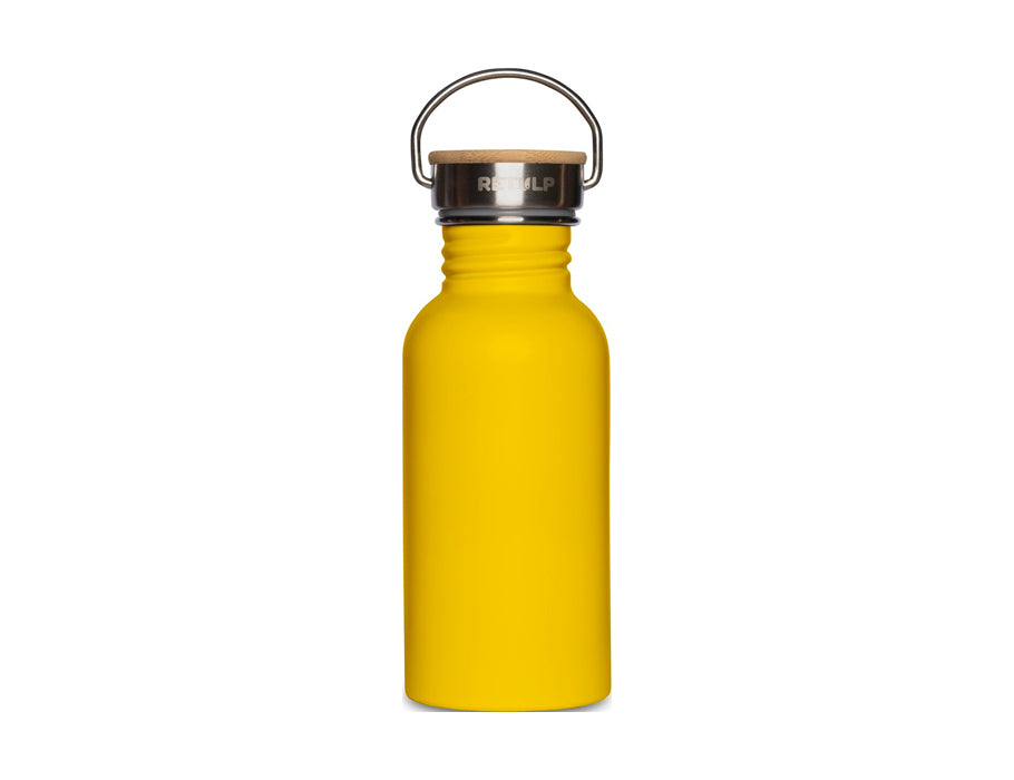 rvs drinkfles geel 500ml
